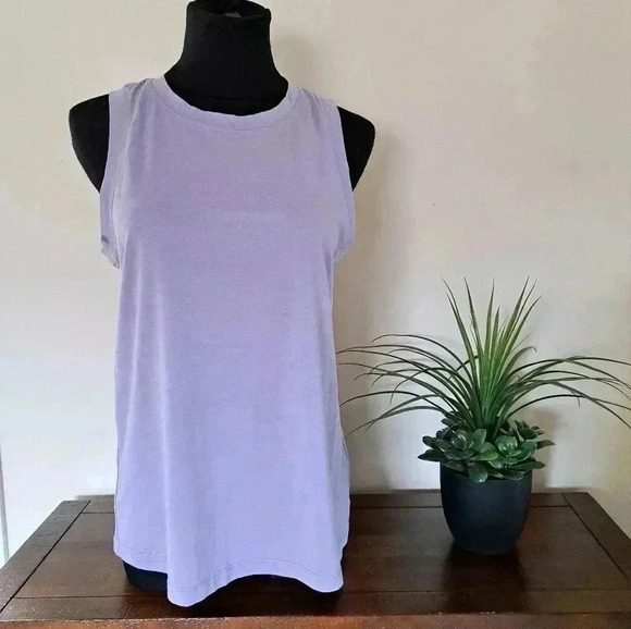 Set of 2 Kersh Tank Tops Small Purple Grey Sleeveless Tops - Picture 2 of 15